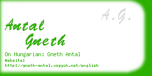 antal gneth business card